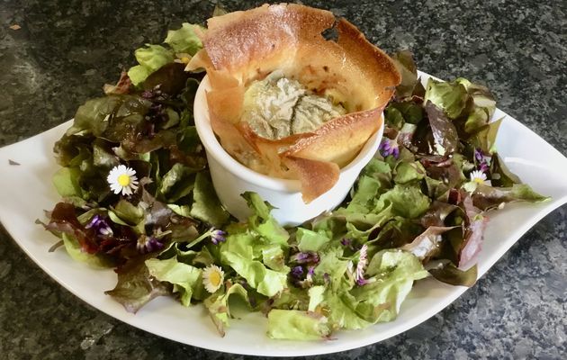 Croustillants de poireaux au chèvre 