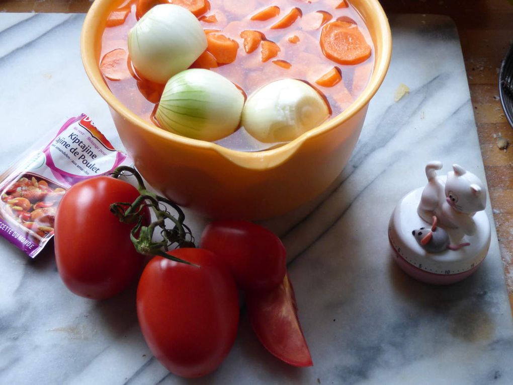 Soupe de carottes légèrement épicée