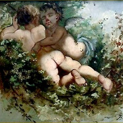 Allégories en peinture -  Paul Baudry (1828-1886)   Allégorie de l’Amour
