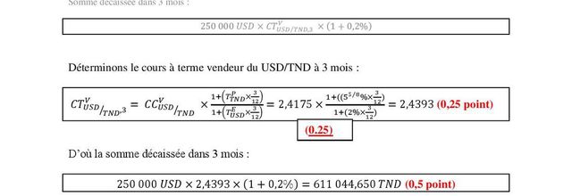 Corrigé épreuve de finance- Finances internationales- Session de Mars 2018 