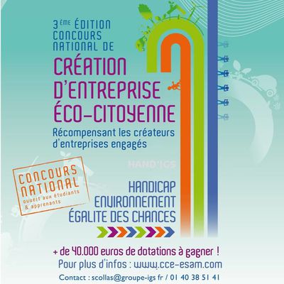 Concours National de Création d'Entreprise Eco-citoyenne - 3ème Edition
