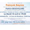 conférence-débat "Produire en France : enjeux et solutions" avec Patrick BEAUVILLARD