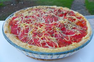 TARTE A LA TOMATE ET AU THON