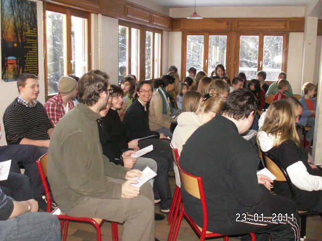 Sortie raquette de l'aumônerie protestante des lycées de Saverne.