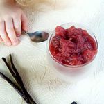 Compote fraises, rhubarbe et vanille sans sucre