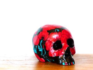 Home'Skull ,Tête de mort, Skull, Crâne, Mr Coquelicot N°75