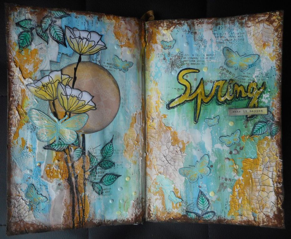 spring art journal