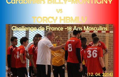 BILLY MONTIGNY vs TORCY HB MLV (CdF -18M) 12.04.2014 