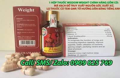 Địa chỉ mua thuốc tăng cân Wisdom Weight tại Phú Thọ ở đâu ĐẢM BẢO NHẤT