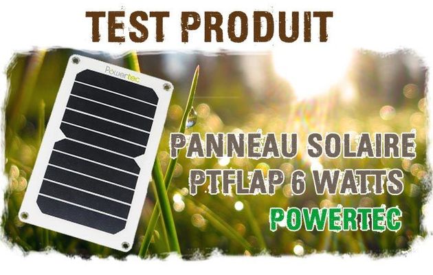 TEST PANNEAU SOLAIRE PTFLAP 6W SUNPOWER