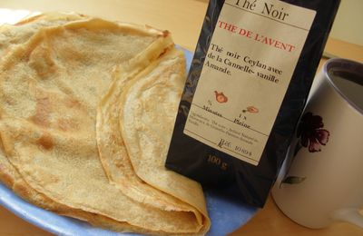 Pâte à crêpes au thé de l'avent