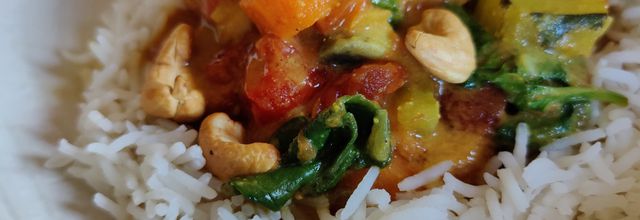 Curry de légumes, composition à varier selon les goût !