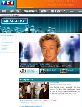 Mentalist pendant 7 jours en catch-up TV sur TF1.fr et MyTF1.