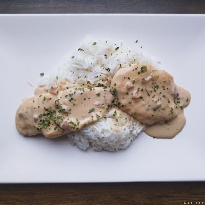 Poulet à la crème 