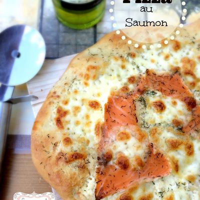 Pizza au saumon (base crème fraîche)