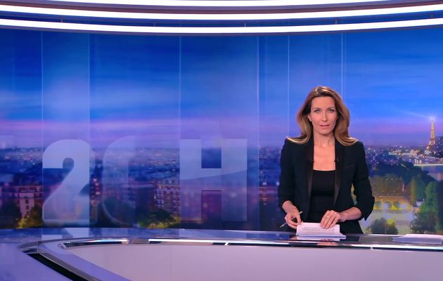 ANNE-CLAIRE COUDRAY pour LE 20H WEEK-END du 2016 04 08 sur TF1