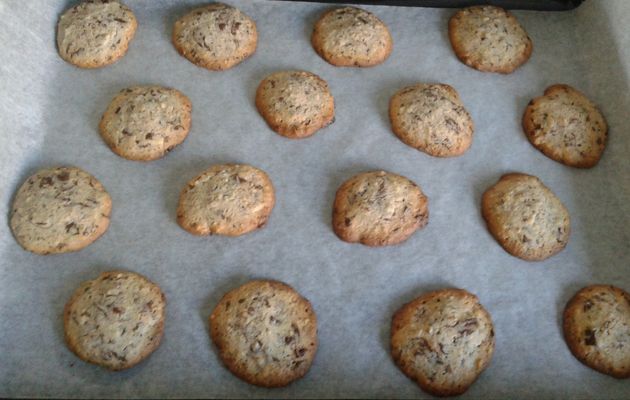 Cookies chocolat noir et noix