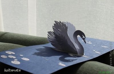 Free Pattern kirigami cygne