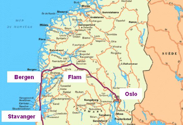 Norvège 2011 : itinéraire