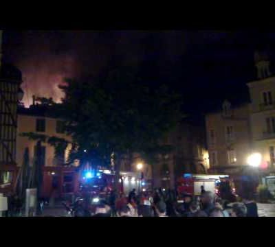 Incendie rue Saint Michel pendant la fête de la musique