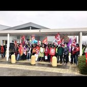 Rassemblement à Albertville devant l'hôpital pour la journée des droits des femmes