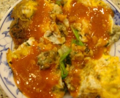 L'omelette aux huîtres (蚵仔煎)