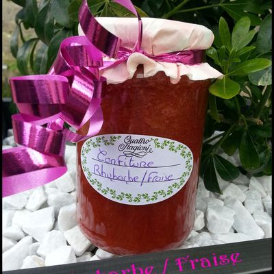 CONFITURE RHUBARBE / FRAISE