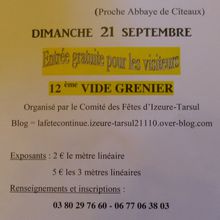 annonce pour notre vide greniers