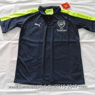 Camisetas polo hombre Arsenal 2016 2017 negro