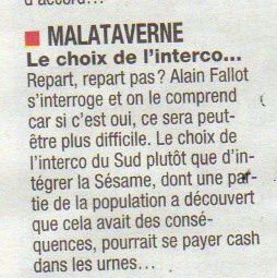 2014 : focus sur Malataverne ?