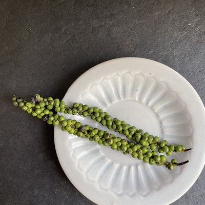 Glace au poivre vert