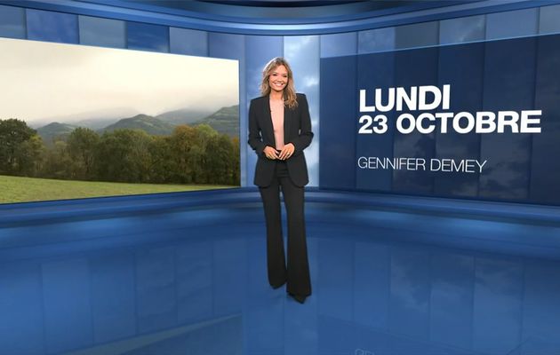 Gennifer Demey Météo M6 le 23.10.2023