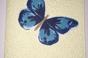 Carte papillon (bleue)