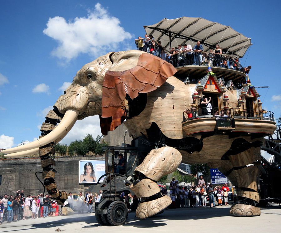 Eléphant de l'Ile de Nantes Royal de Luxe - Photos Thierry Weber Photographe La Baule Guérande