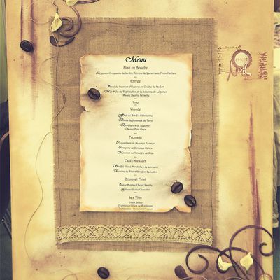 Menu de mariage