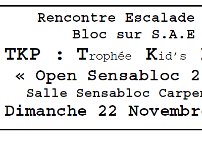 Trophée Kids Provence 2016