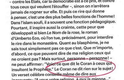 "Il faut le dire, et le répéter..."