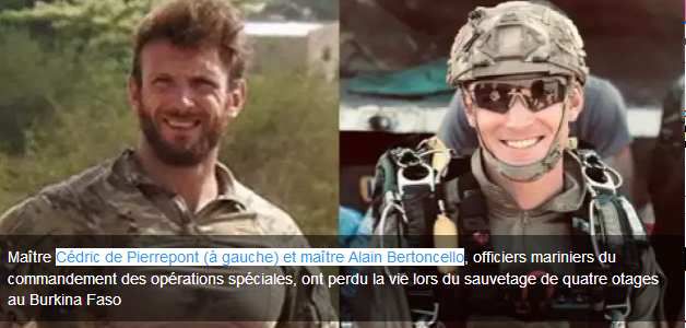 Burkina Faso : Qui était la mystérieuse Otage américaine pour laquelle sont aussi morts les deux Soldats d'élite français Cédric de Pierrepont et  Alain Bertoncello ?