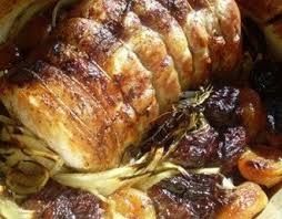 Un excellent rôti de porc; An excellent porkroast