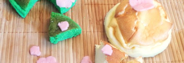 Le cheesecake à la japonaise (nature et coco-pandan)