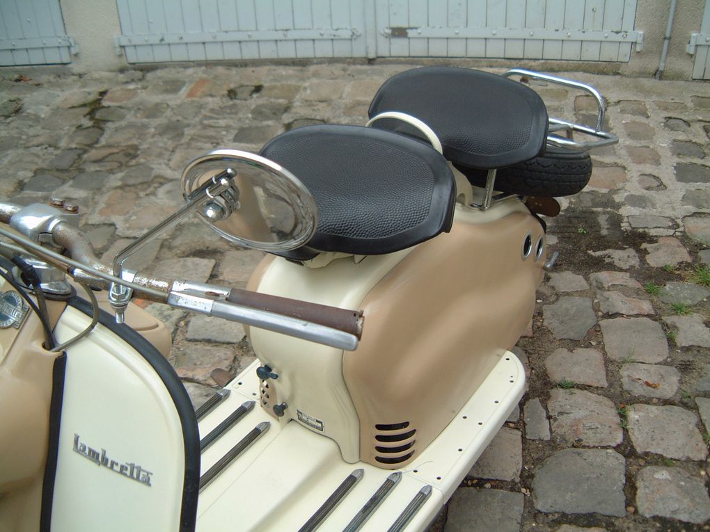 Différentes étapes de restauration de mon Lambretta 125 LD de 1957.