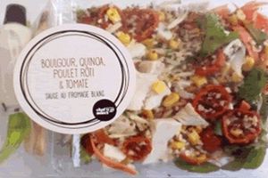 Rappel produit : Salade boulgour, quinoa, poulet rôti et tomate de marque Chef Select to go