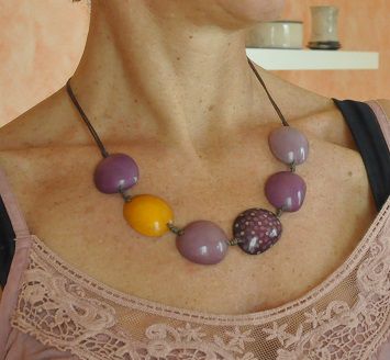 BIJOUX collier en TAGUA - ivoir végétal - bracelets en graines végétales