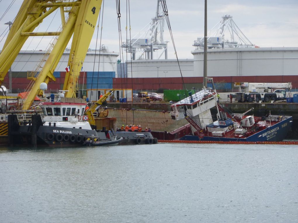 L'épave du Britannica HAV au Havre.