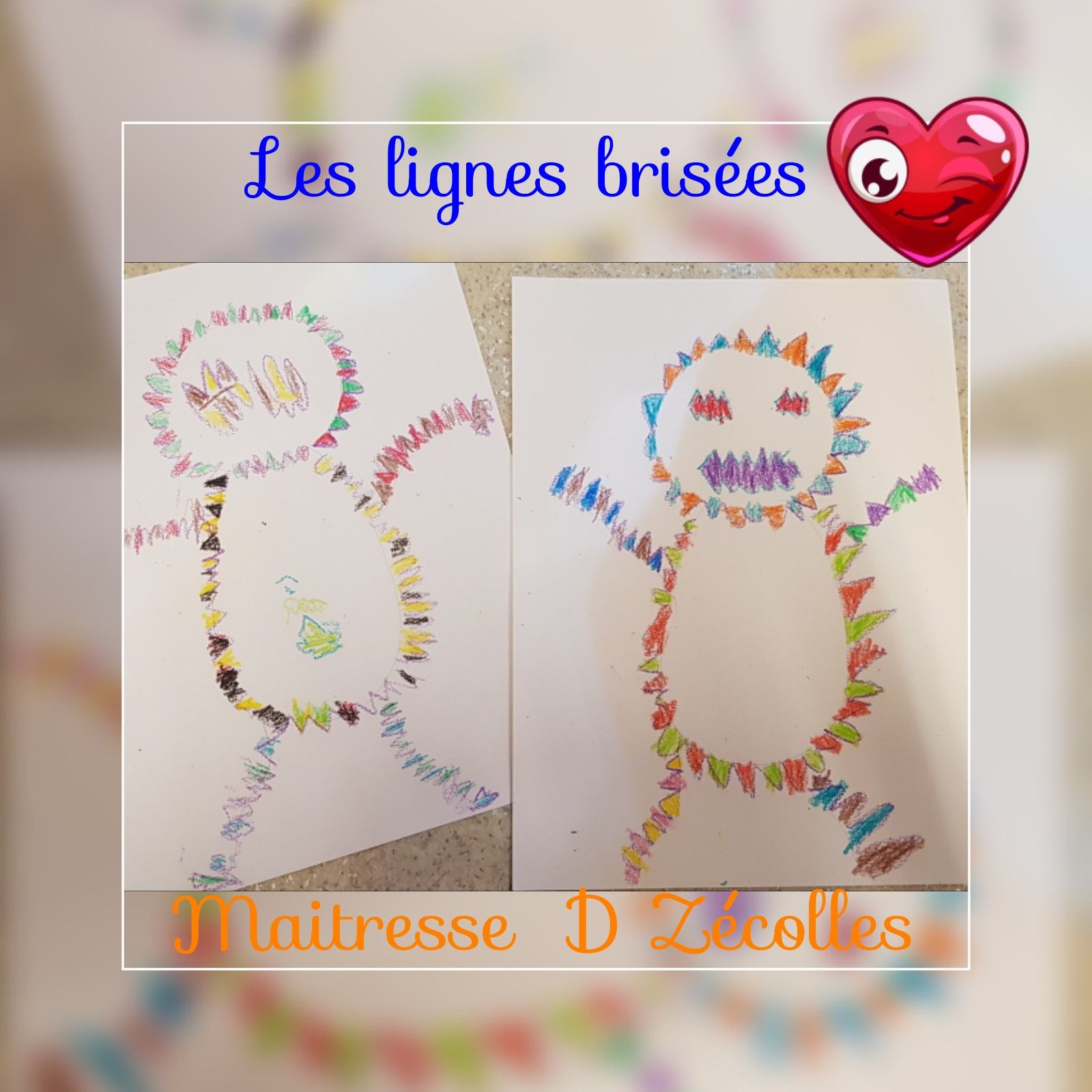 Le Cahier Du Bonhomme Avec Calinours Page De Garde Arts Visuels : Le bonhomme avec des lignes brisées - Mes tresses D Zécolles