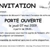 Soirée porte ouverte