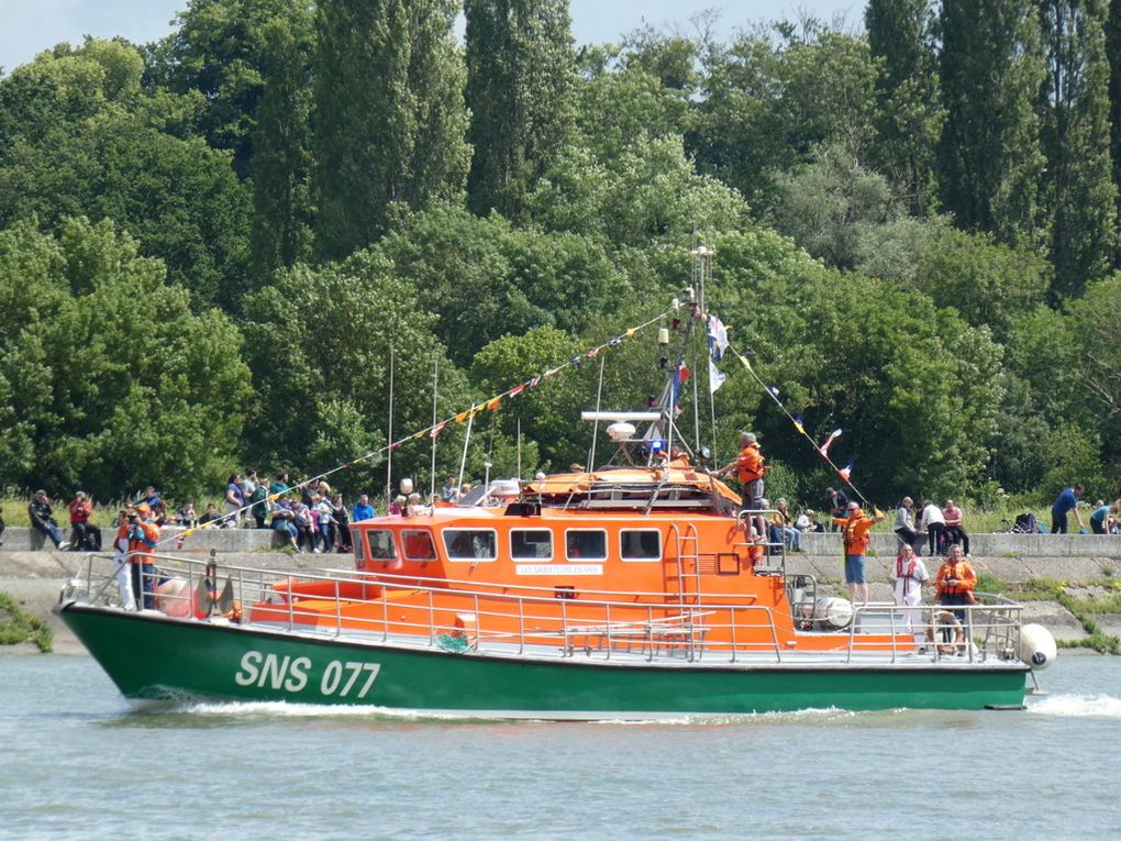 NOTRE DAME du RISBAN , SNS 077 , sur la Seine au passage de la commune de la BOUILLE  le 16 juin 2019