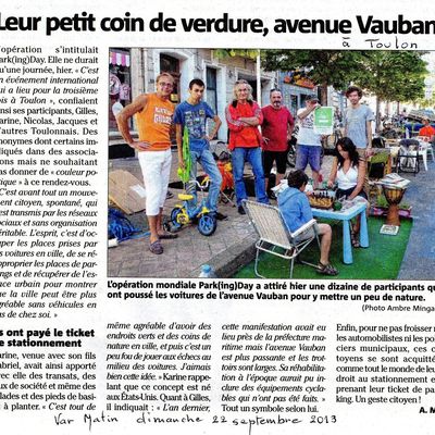 Le Park(ing)Day 2013... on y était !