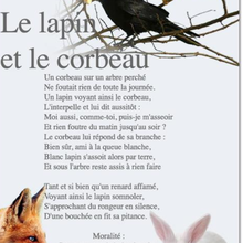 La fable du lapin et du corbeau