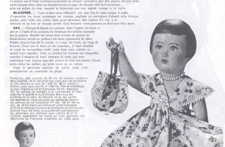 Patron poupées Modes et Travaux juin 1951